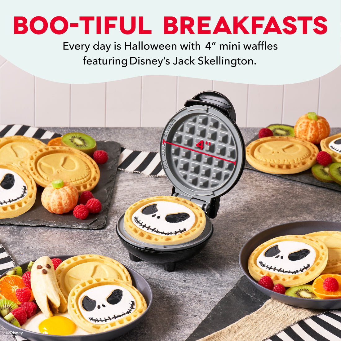 Jack Skellington Mini Waffle Maker